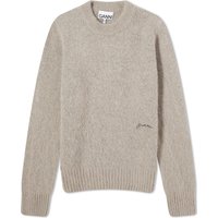 Sveter GANNI Brushed Alpaca O-Neck Šedá | K2095-19, 1