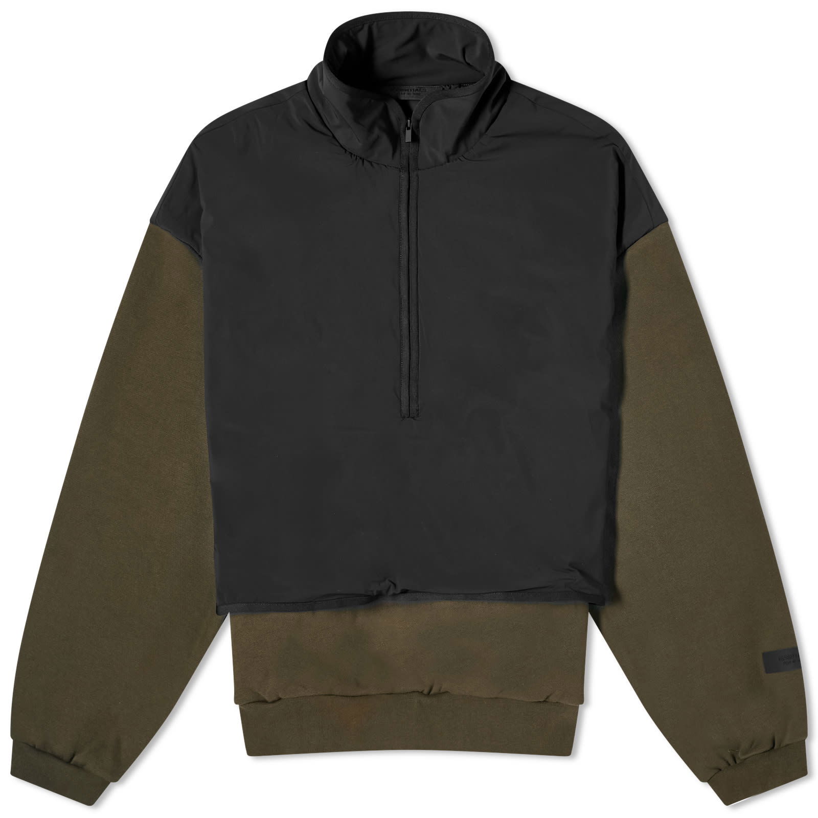 ESSENTIALS Nylon Fleece Mockneck Sweatshirt