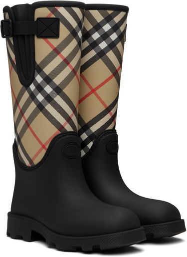 Tenisky a topánky Burberry Burberry Marsh Stamp High Rubber Boots Čierna | 8111644, 3