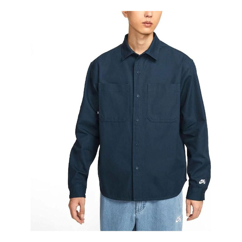 Košeľa Nike SB SB Button-Up Shirt Modrá | FV7346-478