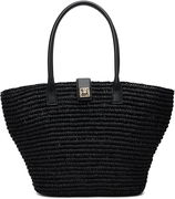 Lou Monogram Woven Tote