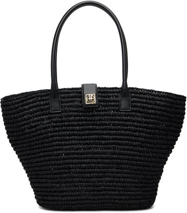 Tote bag Anine Bing Lou Monogram Woven Tote Čierna | A-13-11223-BLK1, 0