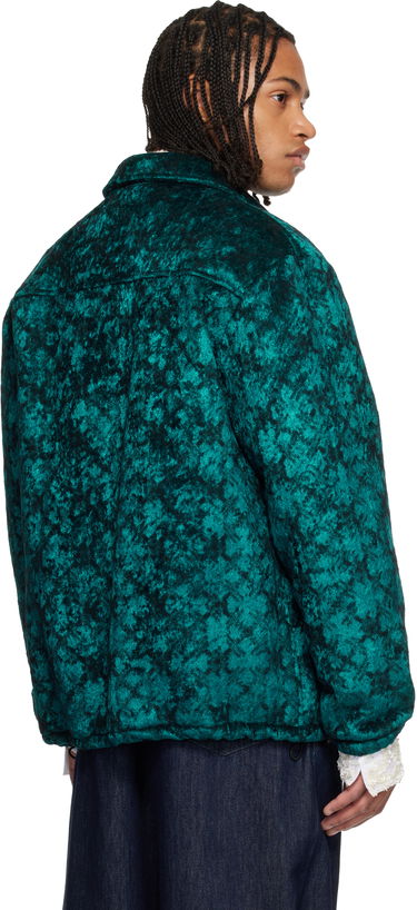 Bunda Dries Van Noten Dries Van Noten Crushed Velvet Jacket Zelené | 252-020575-2133, 2