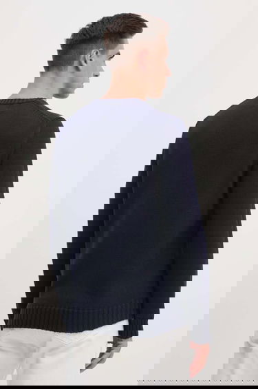 Sveter Polo by Ralph Lauren Cotton Crew Neck American Flag Sweater Navy | 710718281, 2