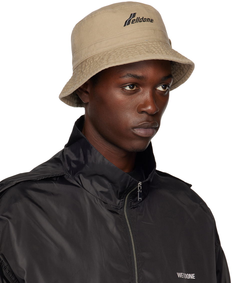 Klobúk We11done Washed Logo Bucket Hat Béžová | WD-AH3-22-426-U-BG, 1