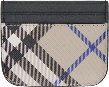 Peňaženka Burberry Burberry Check Card Holder Béžová | 8092975, 1