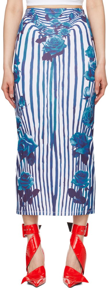 Sukňa Jean Paul Gaultier Gaultier Flower Maxi Skirt Modrá | 24/25-F-JU088-J551-015951, 0