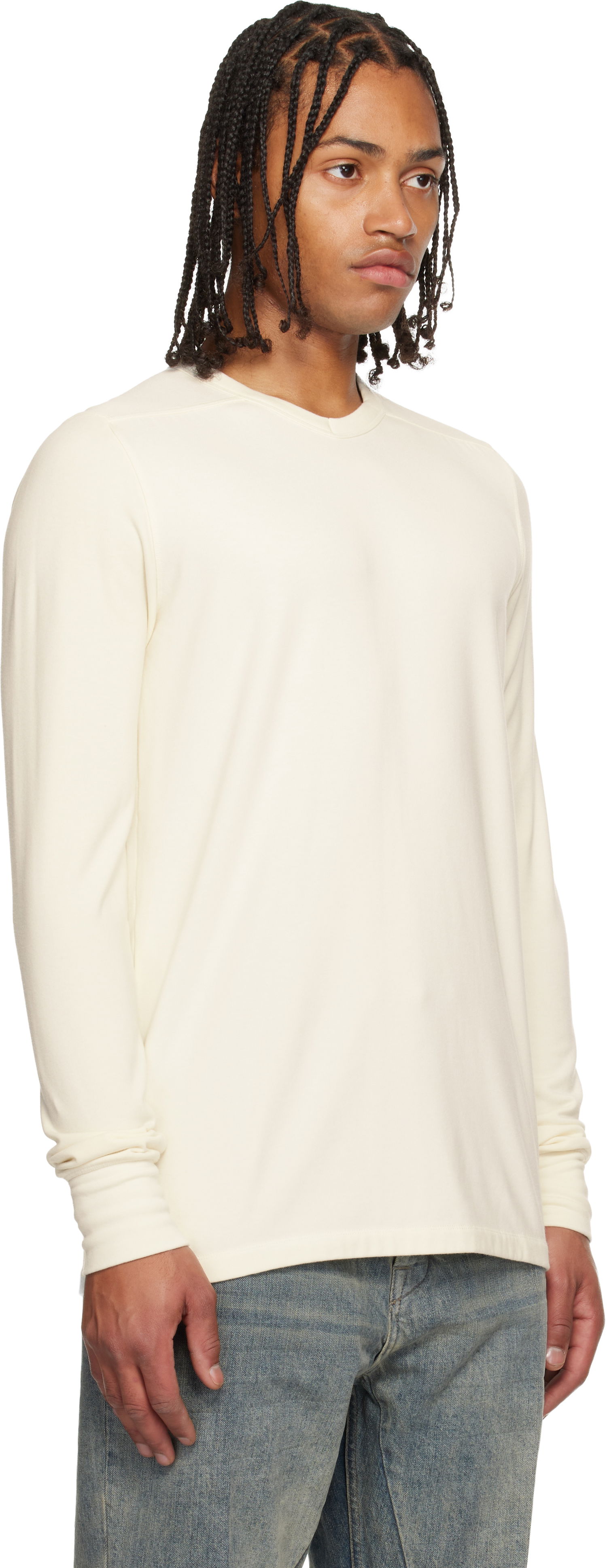 Tričko Rick Owens Concordians Thermal T-shirt Biela | RR02E1225 JPT, 1