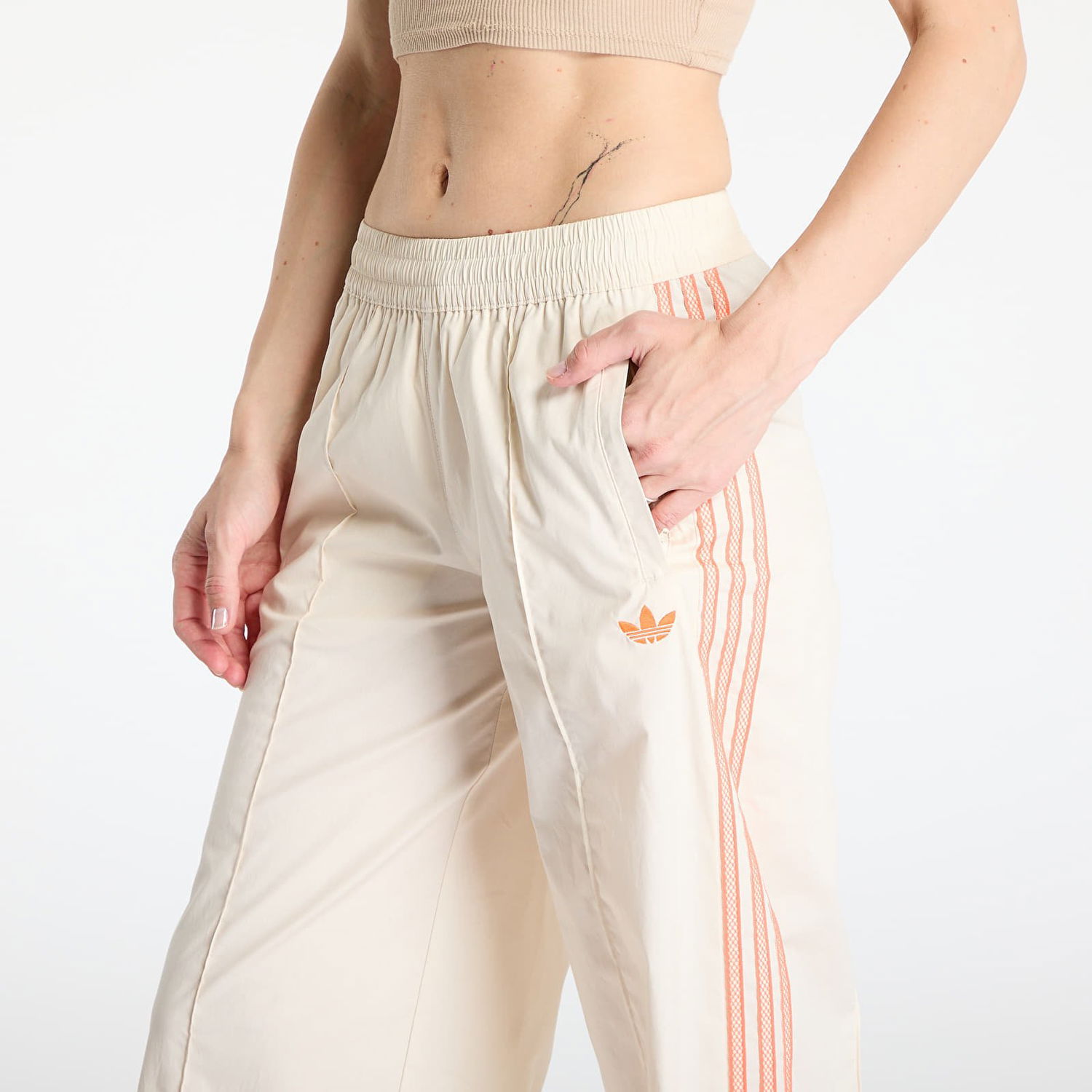 Nohavice adidas Originals adidas Originals Summer Glow Wide Leg Pants Béžová | KC0675, 1