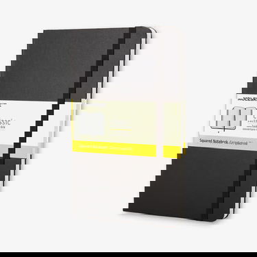 Denník Moleskine Classic Squared Notebook, Black, Hard Cover Čierna | 9788883701023, 0