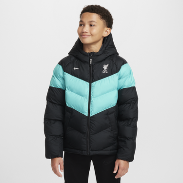 Prešívaná bunda Nike Liverpool FC Hooded Synthetic-Fill Jacket Tyrkysová | FQ3424-010, 1