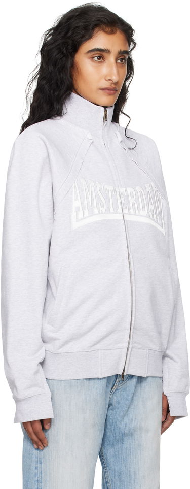 Mikina VETEMENTS Vetements 'Amsterdam' Zip-Up Sweatshirt Šedá | UH76ZU760GG, 4