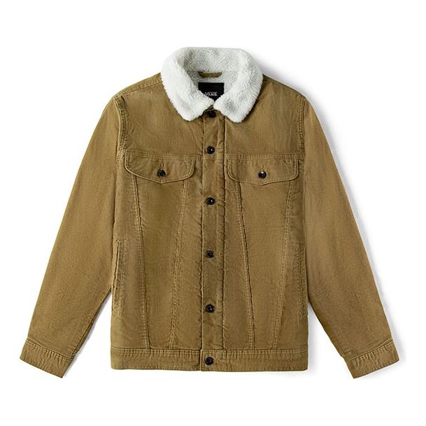Bunda Vans Corduroy Jacket with Sherpa Collar Hnedá | VN0A4RQMDZ9
