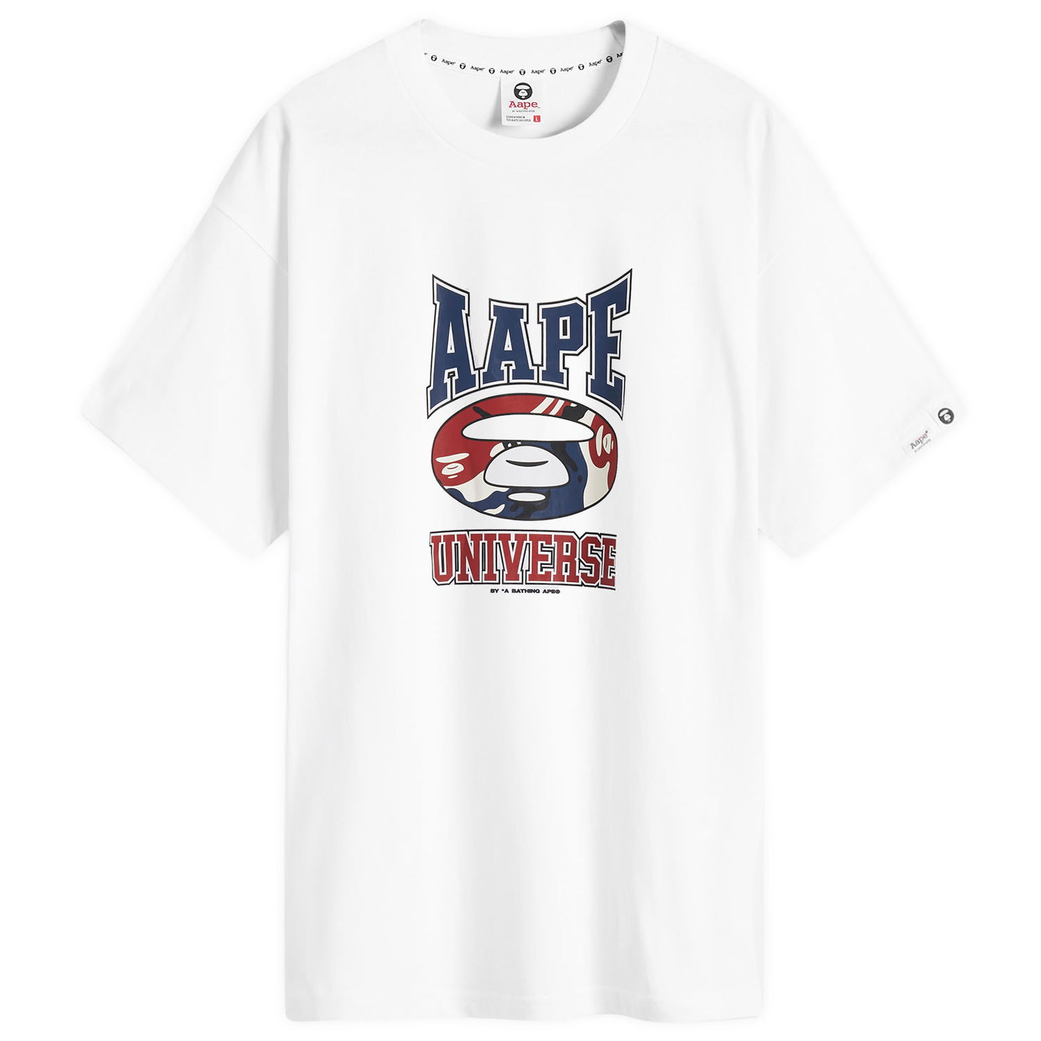 Tričko AAPE by A Bathing Ape AAPE Universe T-Shirt, Size Large Biela | AAPTEM1547XXNWHX, 1
