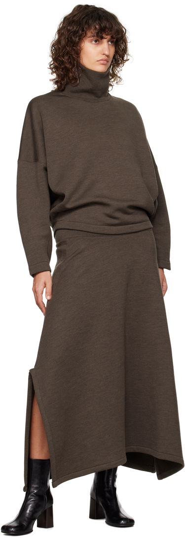 Sukňa LEMAIRE Lemaire Vented Midi Skirt Hnedá | SK1038 LJ1020, 4