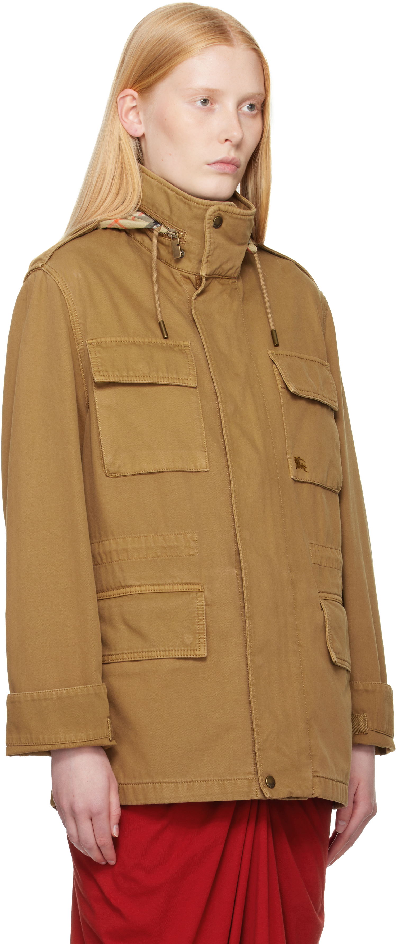 Parka Burberry Burberry Hooded Field Jacket Hnedá | 8106036, 1