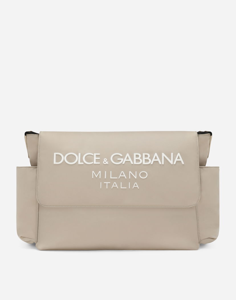 Taška cez rameno Dolce & Gabbana Nylon Changing Mat Bag Béžová | EB0240AG1828B183