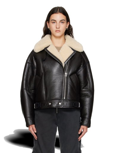 Bunda Acne Studios Zip Shearling Jacket Hnedá | A70087-