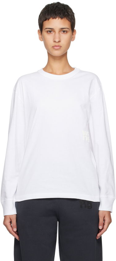 Tričko Alexander Wang Puff Long Sleeve T-Shirt Biela | 4CC3221356, 0