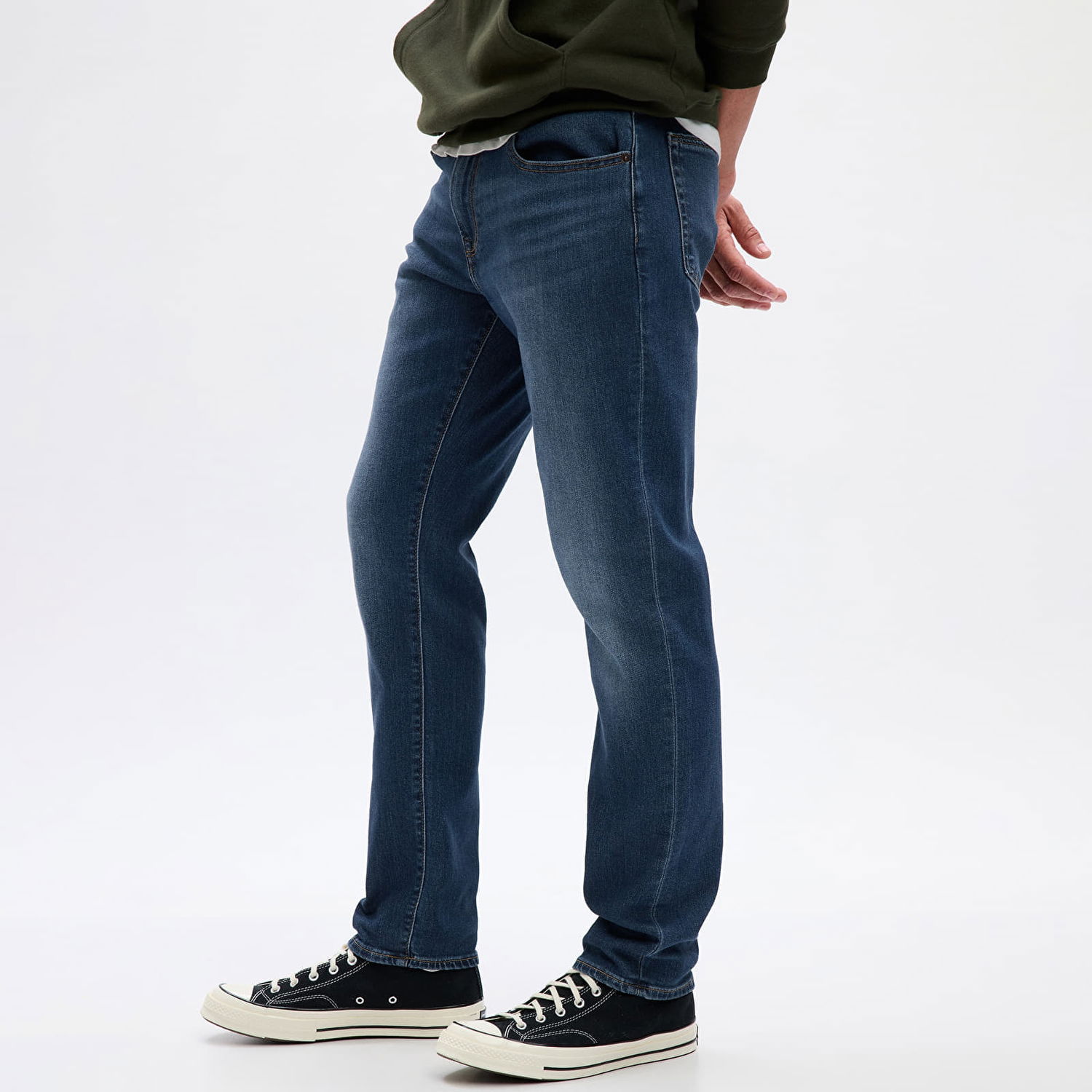 Džínsy GAP Denim Pants Slim Medium Wash Navy | 728701-00, 1