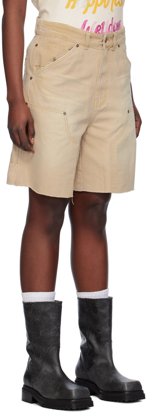 Šortky We11done We11done Raw Edge Shorts Béžová | WD-DP0-24-379-M-BG, 1