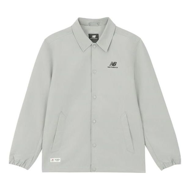 Vetrovka New Balance Lifestyle Coach Jacket Šedá | 5AD38111-GR