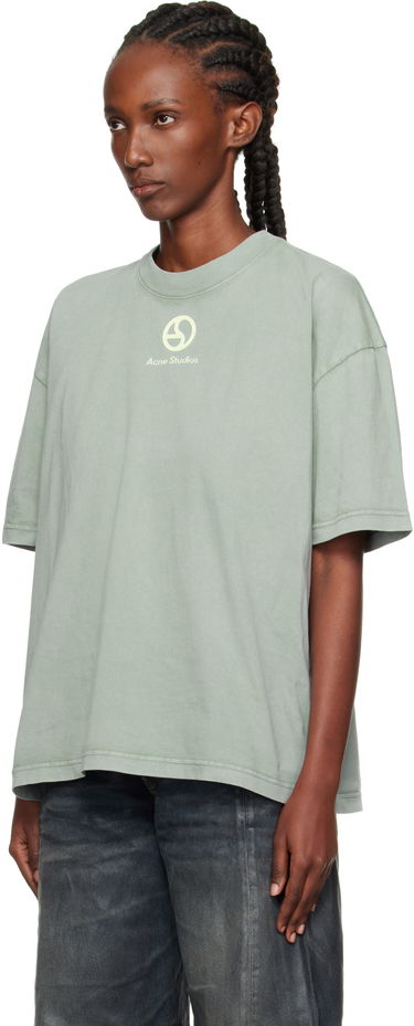 Tričko Acne Studios Acne Studios Logo T-Shirt Zelené | CL0360-, 3