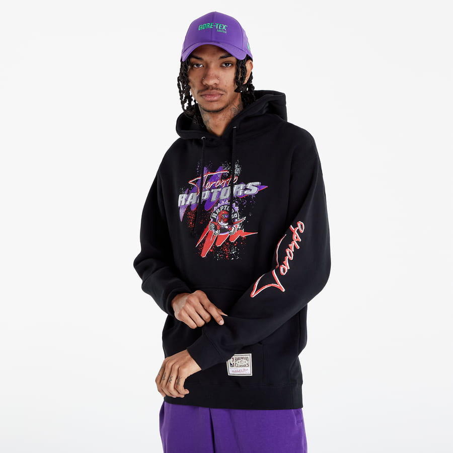 Mikina Mitchell & Ness NBA Hyper Hoops Hoodie Toronto Raptors Čierna | BMFP1257-TRAYYPPPBLCK, 0