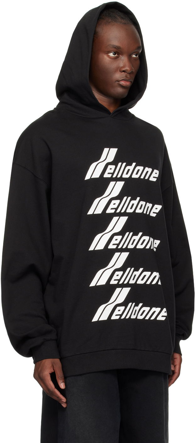 Mikina We11done Printed Hoodie Čierna | WD-TH3-22-729-U-BK, 1