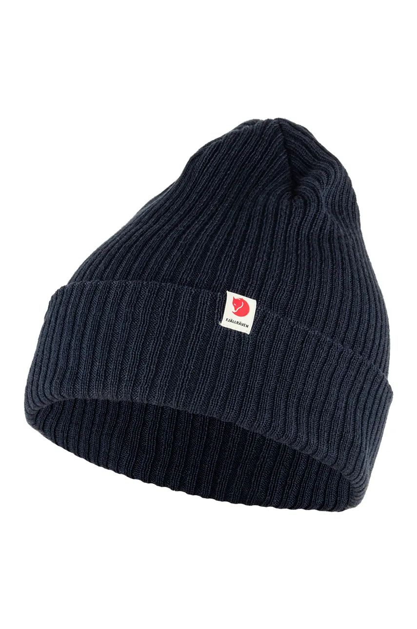 Kulicha FJÄLLRÄVEN Ribbed Beanie Modrá | F13100184.555, 1