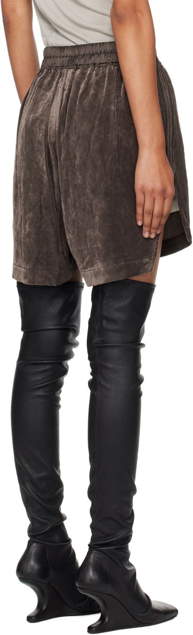 Šortky Rick Owens Rick Owens Velvet Boxer Shorts Hnedá | RP02E4380 V, 2