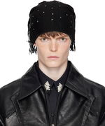 Kiko Kostadinov Tarr Knit Beanie with Fringe