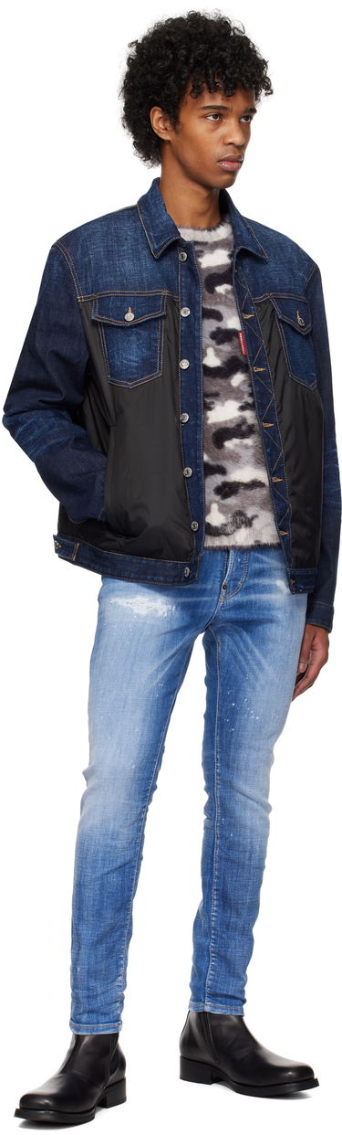Džínsy DSQUARED2 Dsquared2 Skater Jeans Modrá | S74LB1675_S30872, 3