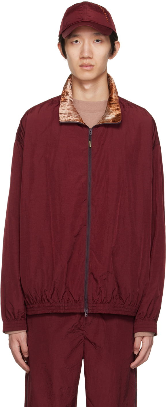 Bunda Acne Studios Zippered Jacket Vínová | B90648-, 0