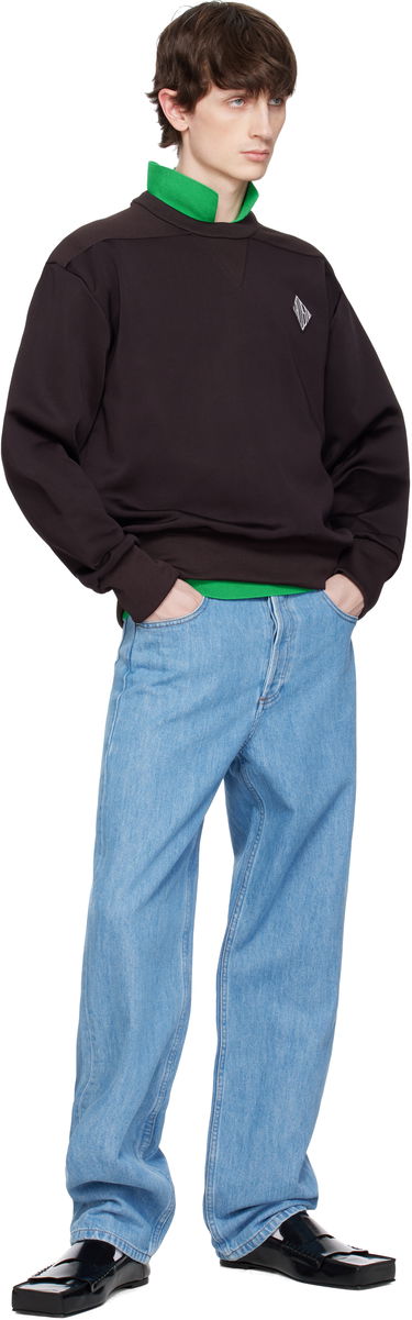 Sveter Lacoste Lacoste Runway Badge Sweatshirt Hnedá | SH6761, 4