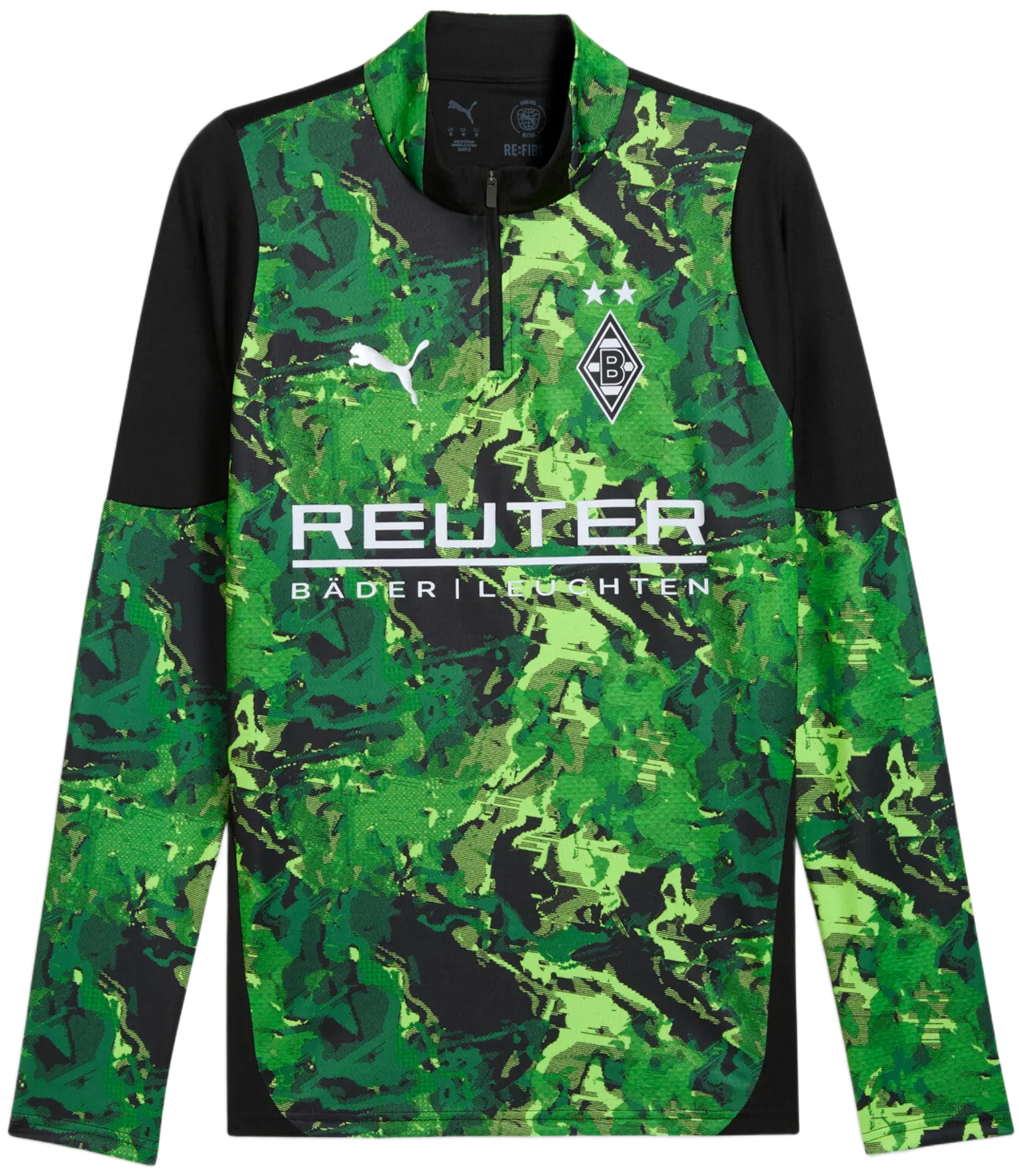 Tričko Puma Borussia Mönchengladbach Training 1/4 Zip Top Zelené | 781471-08, 0