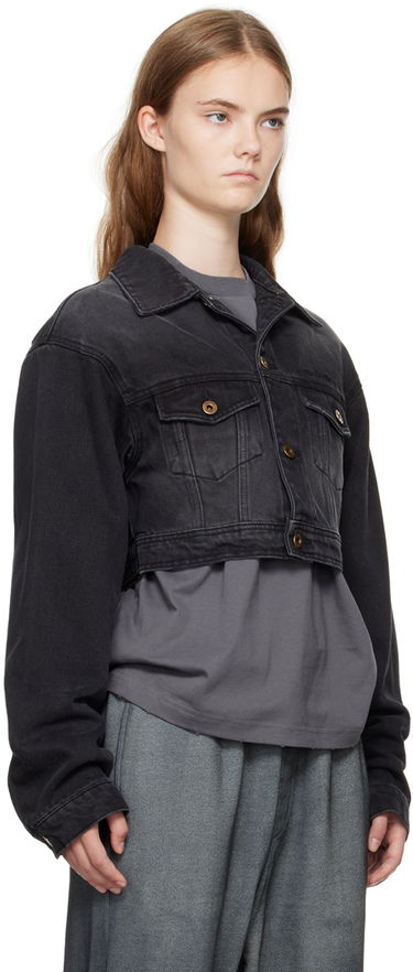 Bunda We11done We11done Cropped Denim Jacket Čierna | WD-DJ2-24-337-W-BK, 1