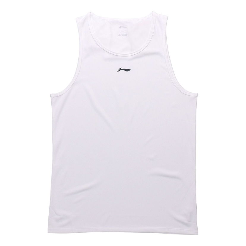 Tielko Li-Ning Logo Training Tank Top Biela | AVSR067-2