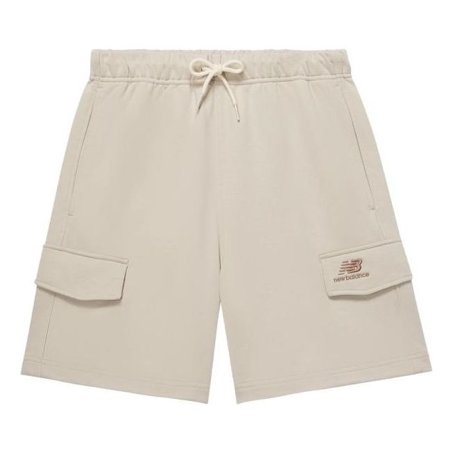 Šortky New Balance Logo Sport Cotton Shorts Béžová | 5VD24043-LBE, 0