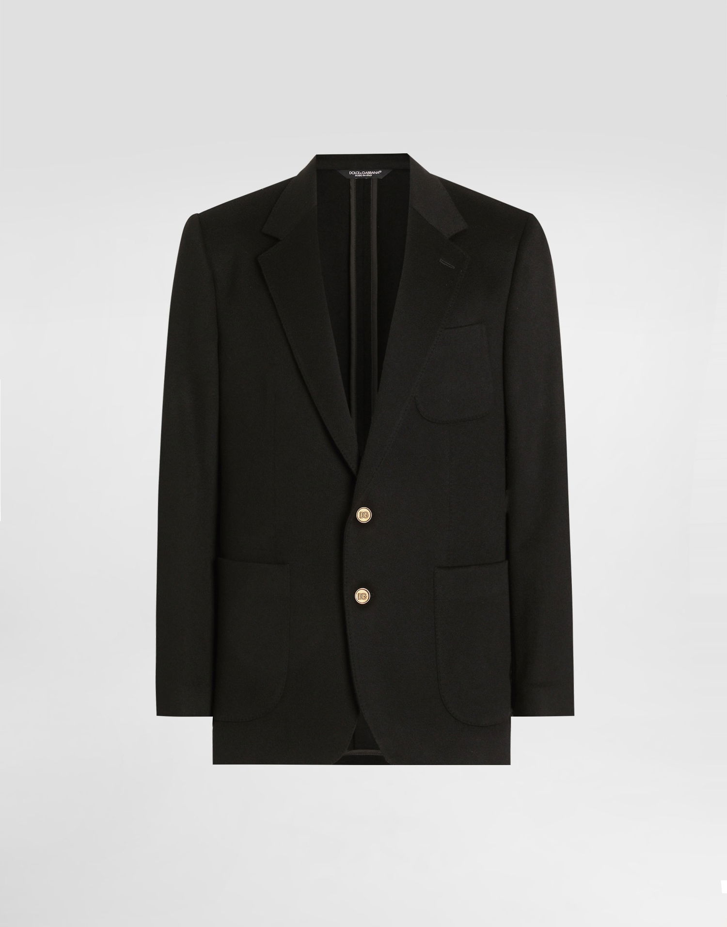 Bunda Dolce & Gabbana Single-breasted Portofino Cashmere Jacket Čierna | G2PT9TFUCA4N0000, 0
