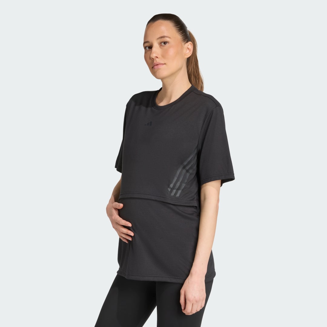 Tričko adidas Performance Maternity Training T-Shirt Čierna | JY4680, 0