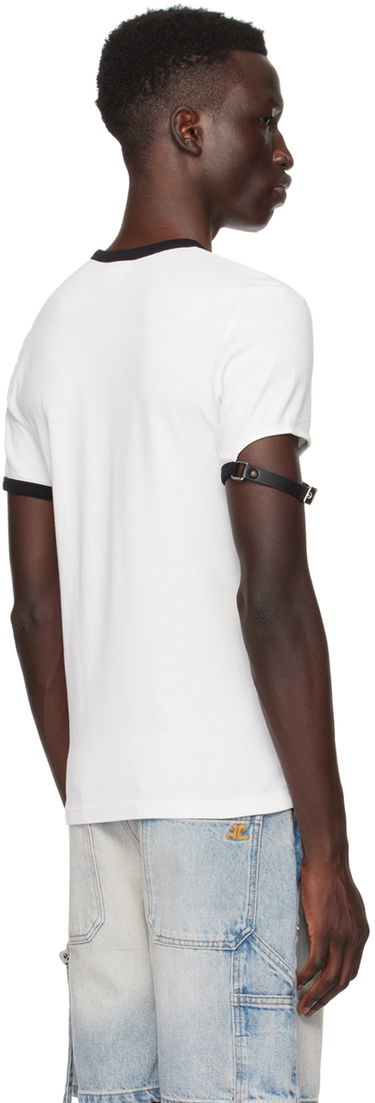 Tričko Courrèges White T-Shirt with Buckle Biela | 124JTS115JS0070, 2
