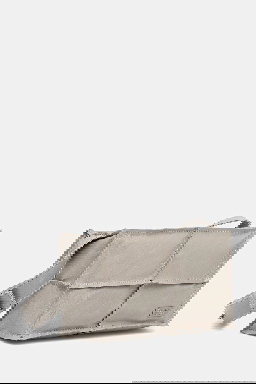 Taška cez rameno Maison Margiela MM6 Maison Margiela Leather Paneled Shoulder Bag Šedá | SB5WD0031.P8490.T1019, 1