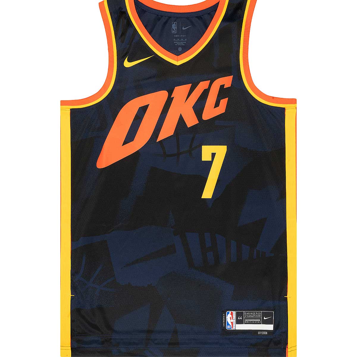 Dres Nike NBA OKLAHOMA CITY THUNDER DRI-FIT CITY EDITION SWINGMAN JERSEY CHET HOLMGREN Čierna | DX8513-419, 1