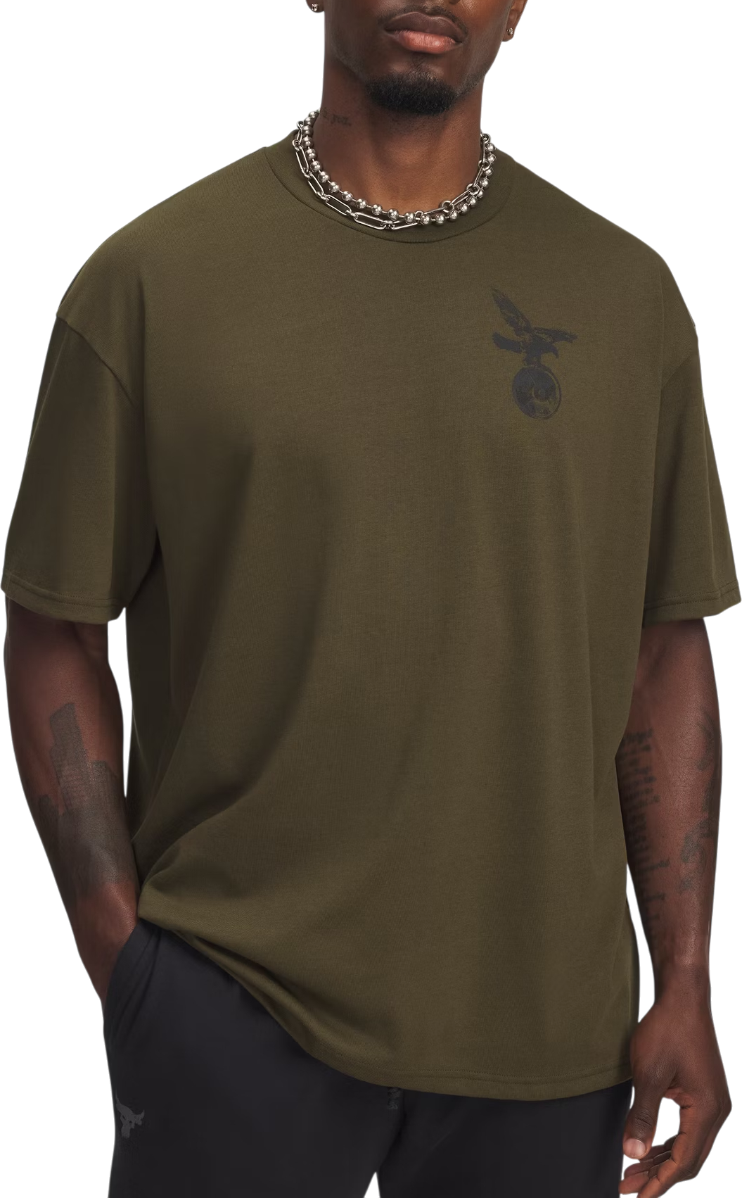 Tričko Under Armour Project Rock Graphic T-Shirt Zelené | 6006259-308, 0