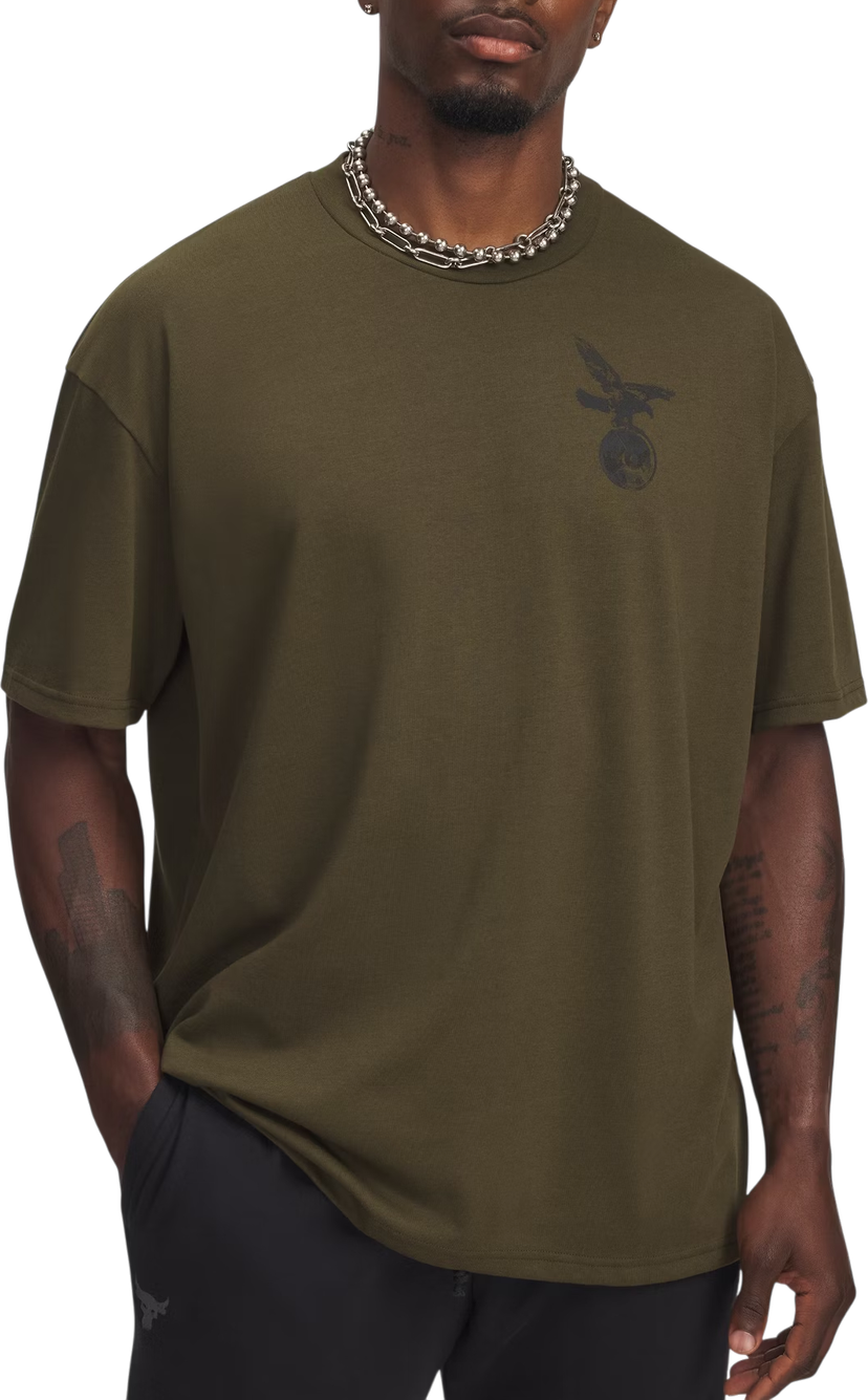 Tričko Under Armour Project Rock Graphic T-Shirt Zelené | 6006259-308