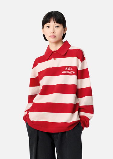 Sveter AXEL ARIGATO Frey Striped Knit Polo Sweater Rôznofarebný | A3315004, 5