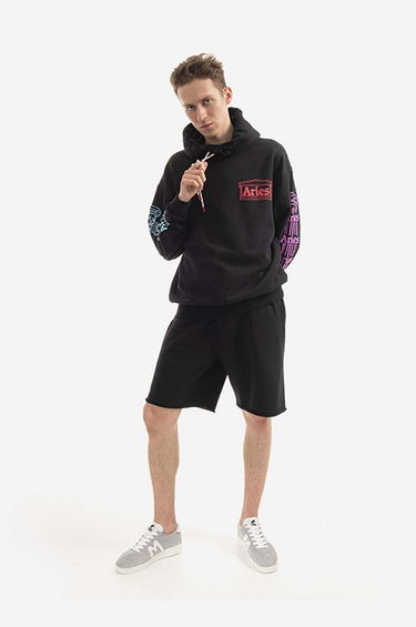 Mikina Aries Hoodie With Print Tyrkysová | AR20010, 1