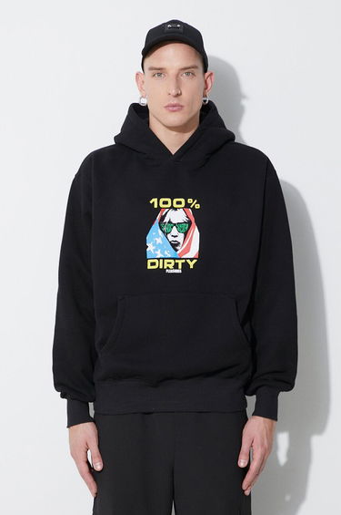Mikina Pleasures Dirty Hoodie Čierna | P23SY001, 0