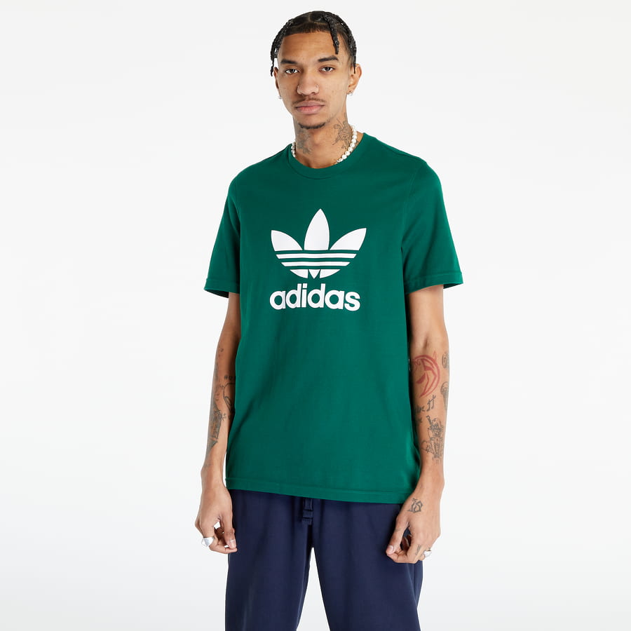 Tričko adidas Originals Adicolor Classics Trefoil Tee Zelené | IA4819, 0